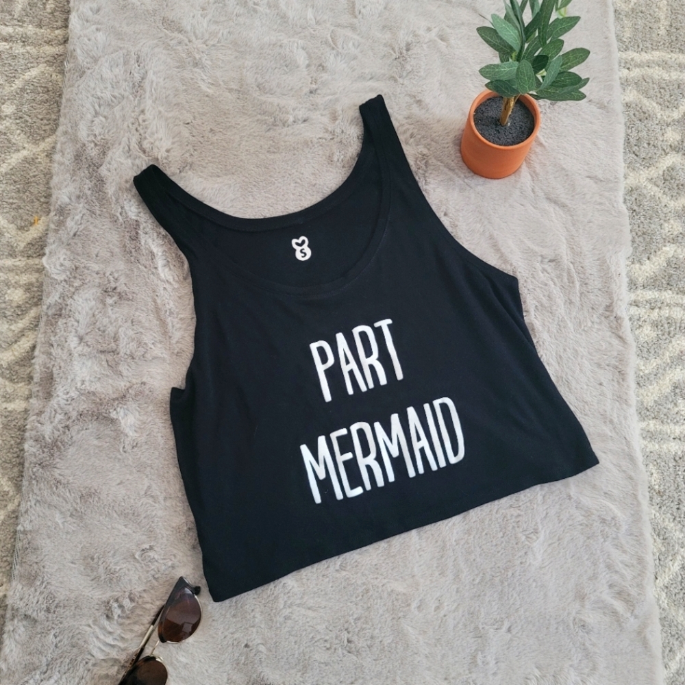 Part Mermaid Boxy Crop Top | Boxy crop top, Tops, Crop tops Size Small